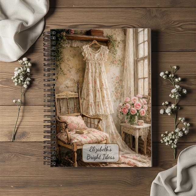 Shabby Chic Floral Dress Notebook (Creator Uploaded)