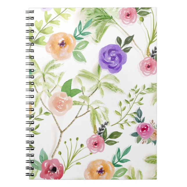 Shabby Chic Floral Notebook (Front)