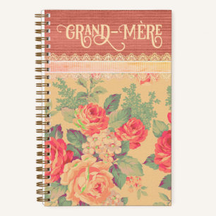 Shabby Chic French Grandmother Grand-Mère Notebook