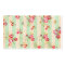 Shabby Chic Girly Red Green Roses Stripes Pattern