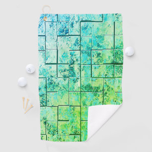 Shabby Chic Green Golf Towel