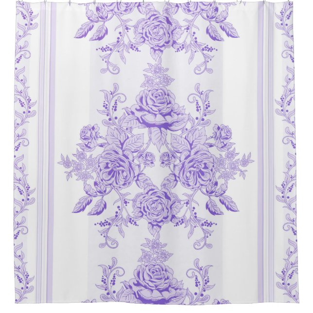 Shabby chic,lavender,toile,pattern,floral,Victoria (Front)