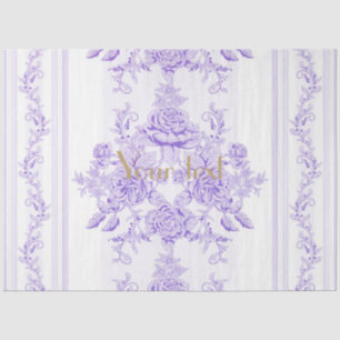 Shabby chic,lavender,toile,pattern,floral,Victoria Tissue Paper