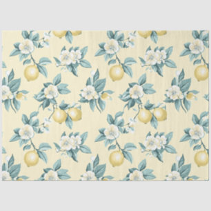 Shabby Chic Lemon Floral Series Design #10 Tissue Paper
