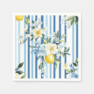 Shabby Chic Lemon Floral Series Design #1 Napkin