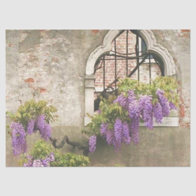 Shabby Chic Lilac Series Design 6 Tissue Paper (Front)