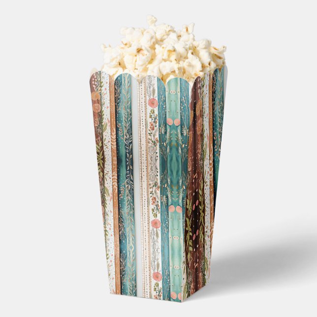 Shabby chic mixed patterns favor box (Popped)