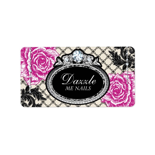 Shabby Chic Nail Salon Étiquettes (Devant)