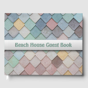 Shabby Chic Pastel Tiles Guest Book