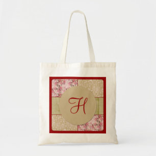 Shabby Chic Patchwork 2 Monogram Bag
