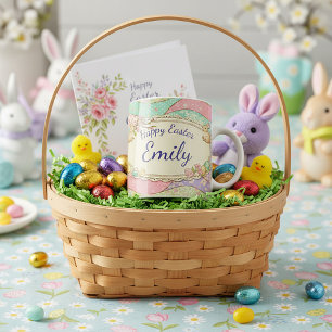 Shabby Chic personalized Easter cocoa Coffee Mug