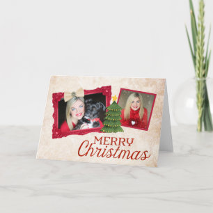 Shabby Chic Photo Christmas Card