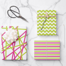 Shabby Chic Pink & Green Matching Patterns