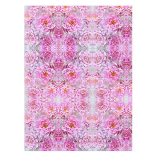 Shabby Chic Pink Pastel Pink Peonies Tablecloth