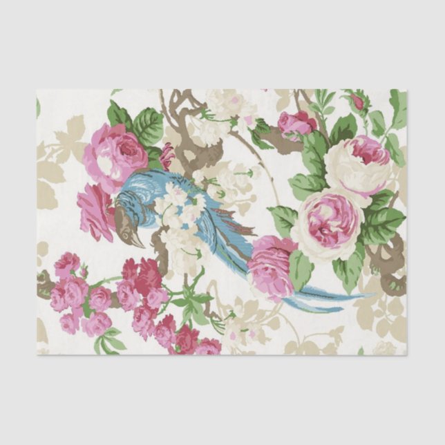 Shabby Chic Pink Series Design 5 Tissue Paper (Front)