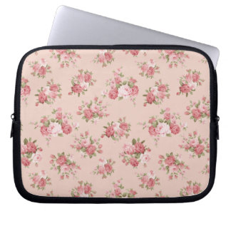 Shabby chic rose laptop sleeve