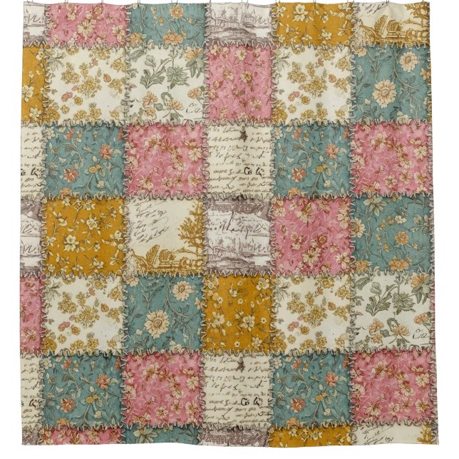 Shabby Chic Rose Quilt Pattern (Front)