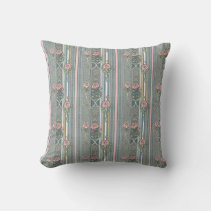 Shabby Chic Rose Throw Pillow