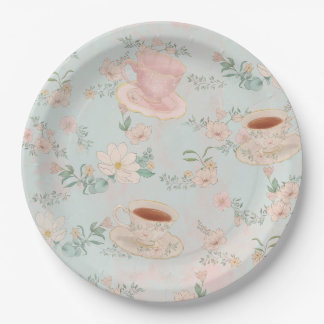 Shabby Chic Tea Party Paper Plate