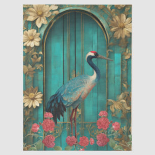 Shabby Chic Teal Craft Tissue Paper