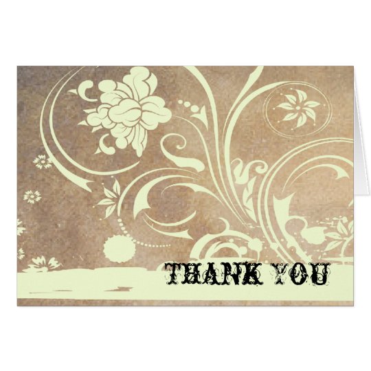 Shabby Chic Thank You Card