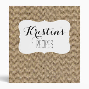 Shabby Chic Tweed Rustic Burlap Fabric Texture Binder