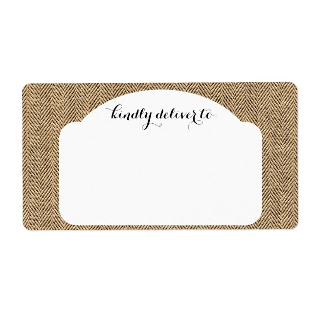 Shabby Chic Tweed Rustic Burlap Tissu Texture (Devant)