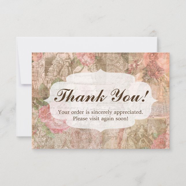 Shabby Chic Victorian Dames Merci de mode (Devant)