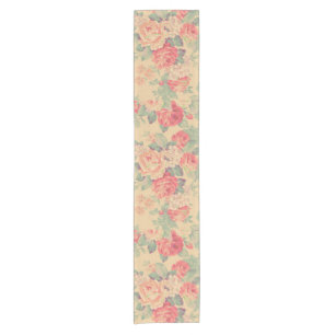 Shabby Chic Vintage Floral Lace Personalized Short Table Runner