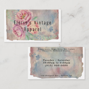 Shabby Chic Vintage Paris Style Carte de visite