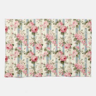 Shabby Chic Vintage Roses Kitchen Towel