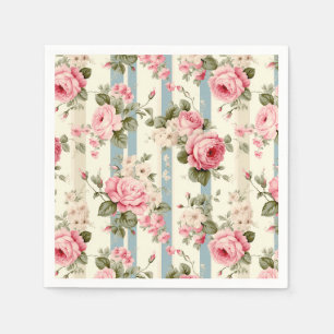 Shabby Chic Vintage Roses Napkin