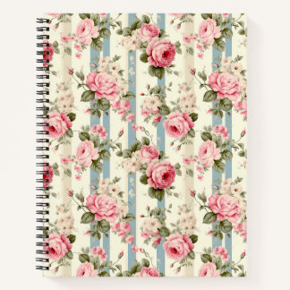 Shabby Chic Vintage Roses Notebook
