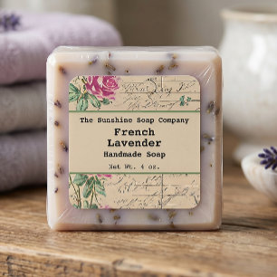 Shabby Chic Vintage Soap Cosmetics Label - 2