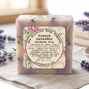 Shabby Chic Vintage Soap Cosmetics Label - 3
