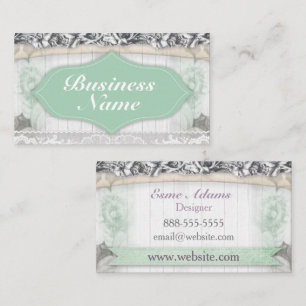 Shabby Chic Vintage Wood Business Card