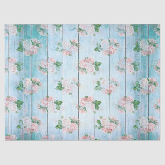 Shabby Chic Wood Series Design 5 Tissue Paper (Front)