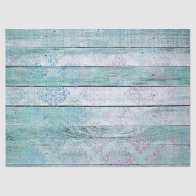 Shabby Chic Wood Series Design 6 Tissue Paper (Front)