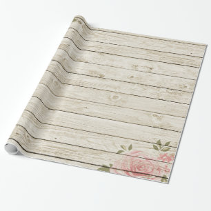 Shabby Chic Wood Texture Wrapping Paper