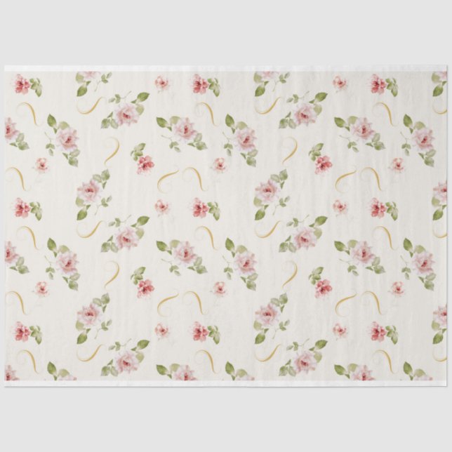 Shabby Chic Writing Series Design 7 Tissue Paper (Front)