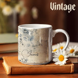 Shabby chick vintage classic customisable gift coffee mug<br><div class="desc">Introducing our customisable gift mug, a timeless blend of shabby chic and vintage elegance. This classic design is a perfect canvas for personalisation, allowing you to add a touch of sentimentality by including a name or message. What sets it apart is the flexibility to remove custom text, ensuring a versatile...</div>