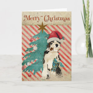 Shabby Dog Christmas Card