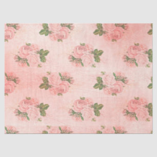 Shabby Floral Pink Series Design 1 Tissue Paper