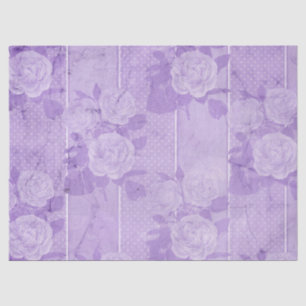 Shabby Floral Purple Series Design 7 Tissue Paper