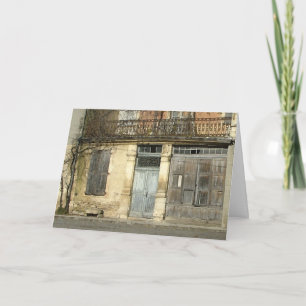 Shabby French house birthday card