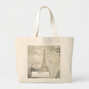 Shabby:  Paris is Always a Good Idea! Large Tote Bag
