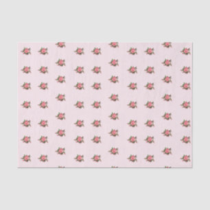 Shabby Pink Roses Tissue Paper