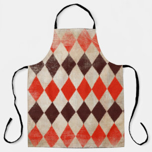 shabby rhombuses background apron
