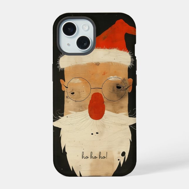 Shabby Santa iPhone 15 Case (Back)