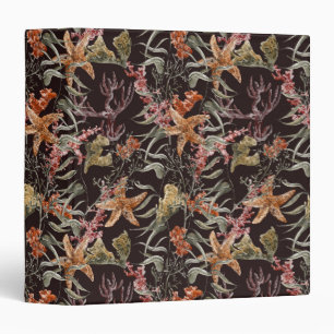 Shabby Sea Life Pattern Binder